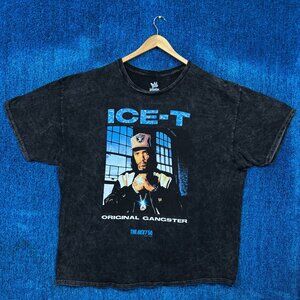 Ice-T “The Original Gangster” Oversized Mineral Wash Graphic T-Shirt Size 1X